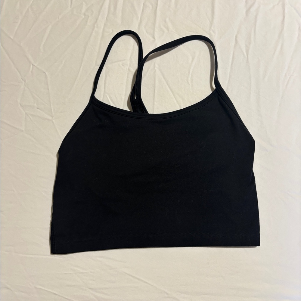 Aerie Offline Black Cropped Bra Top